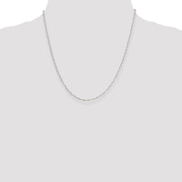 Sterling Silver 2.25mm Oval Cable Chain