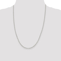 Sterling Silver 3.75mm Oval Cable Chain