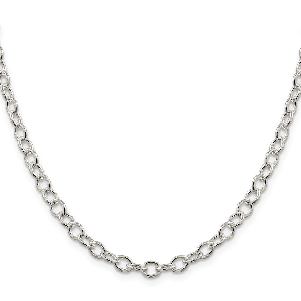 Sterling Silver 5.3mm Oval Cable Chain