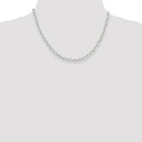 Sterling Silver 5.3mm Oval Cable Chain