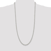 Sterling Silver 5.3mm Oval Cable Chain