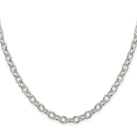Sterling Silver 5.75mm Oval Cable Chain