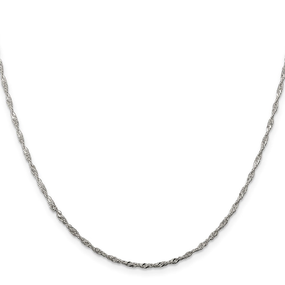 Sterling Silver 1.75mm Singapore Chain w/2in ext.