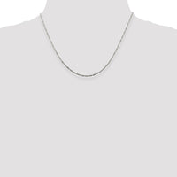 Sterling Silver 1.75mm Singapore Chain w/2in ext.