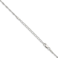 Sterling Silver 1.75mm Singapore Chain w/2in ext.