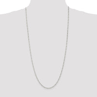 Sterling Silver 2.25mm Figaro Chain