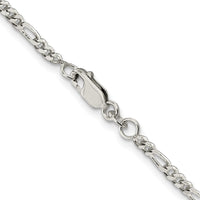Sterling Silver 2.5mm Figaro Chain