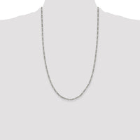 Sterling Silver 2.5mm Figaro Chain