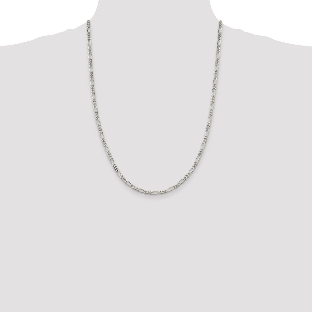 Sterling Silver 3.5mm Figaro Chain
