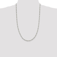 Sterling Silver 3.5mm Figaro Chain