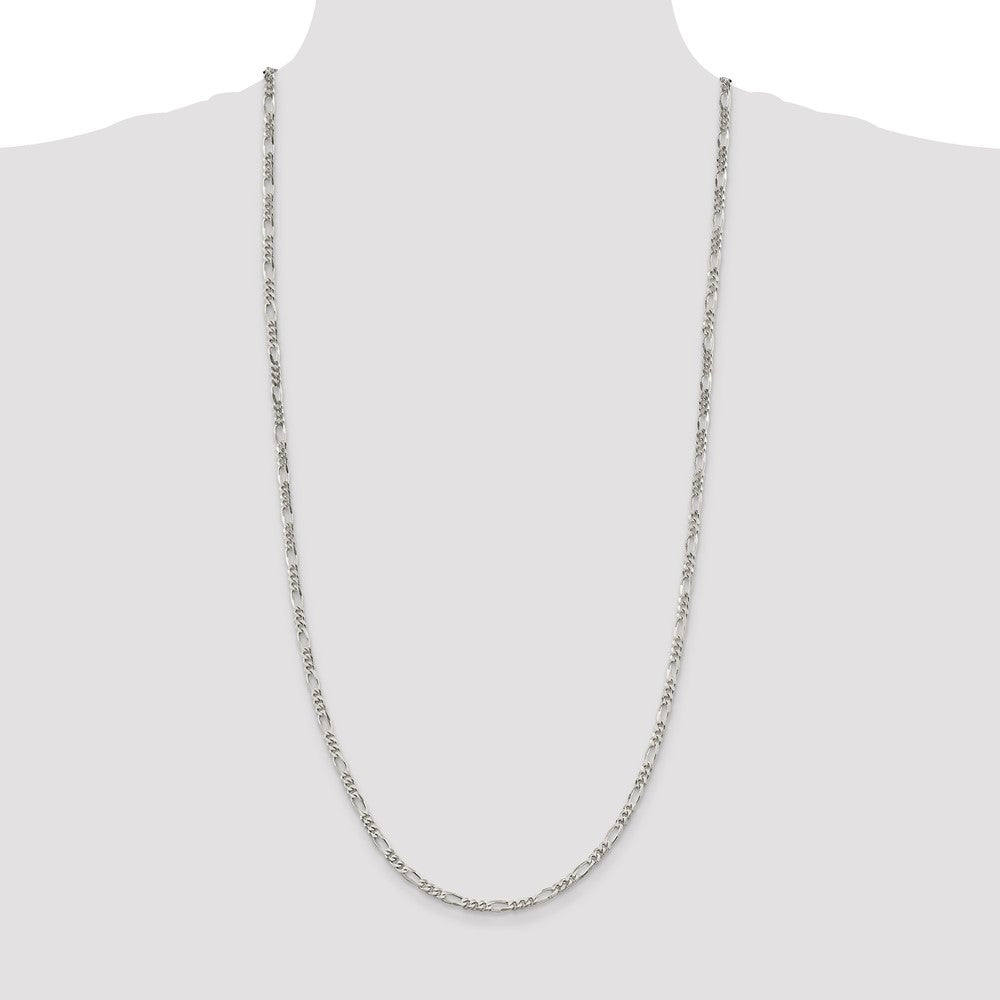 Sterling Silver 3.5mm Figaro Chain