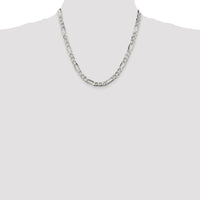 Sterling Silver 6.75mm Figaro Chain