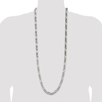 Sterling Silver 8mm Figaro Chain