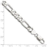Sterling Silver 8mm Figaro Chain