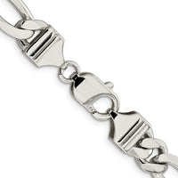 Sterling Silver 9mm Figaro Chain
