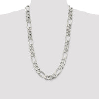Sterling Silver 15mm Figaro Chain