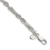 Sterling Silver 4.75mm D/C Figarope Chain