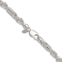 Sterling Silver 7mm D/C Figarope Chain