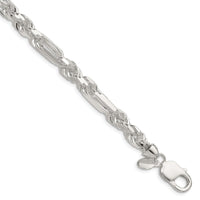 Sterling Silver 7mm D/C Figarope Chain
