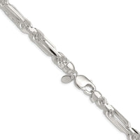 Sterling Silver 8mm D/C Figarope Chain