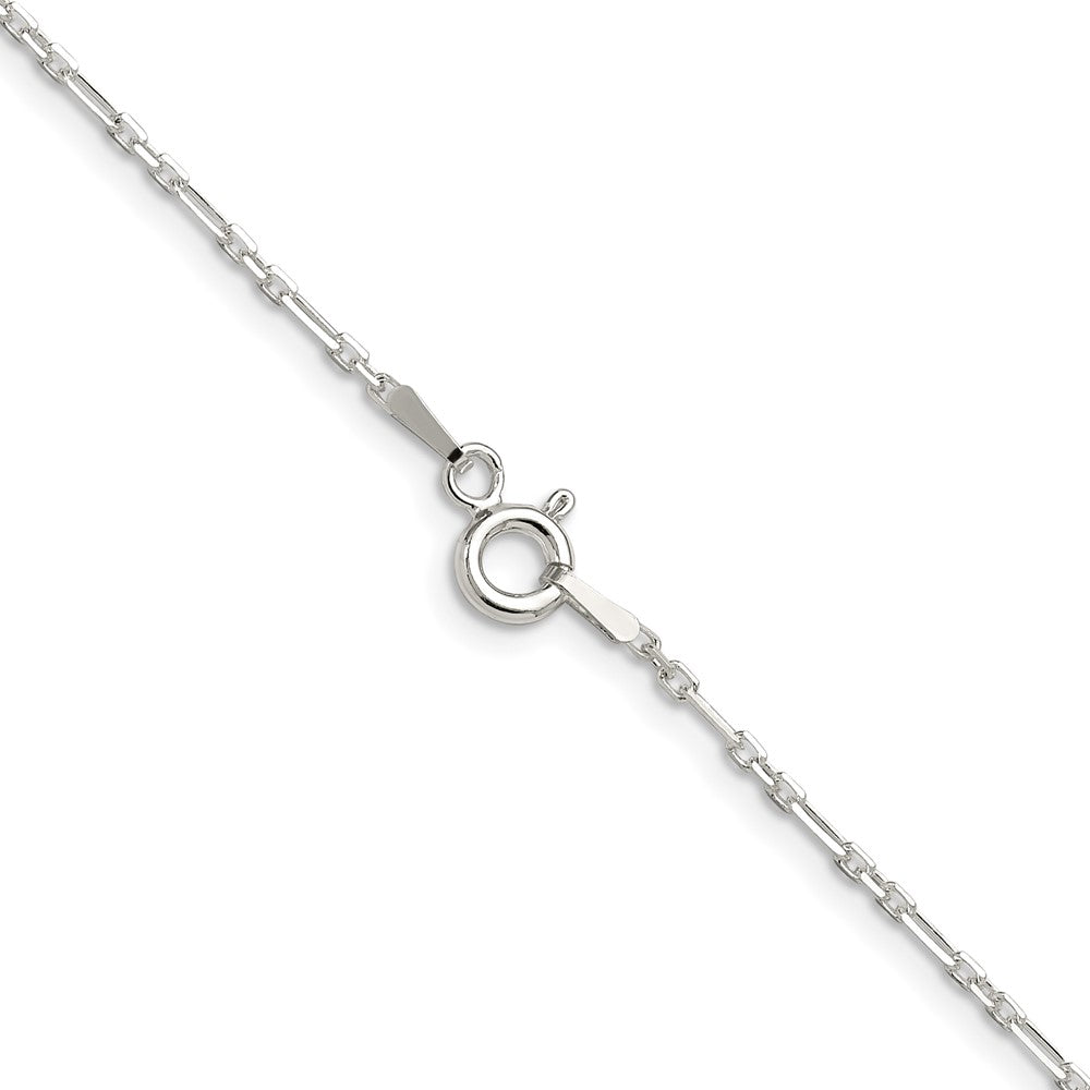 Sterling Silver D/C 1.75mm 3 Short Plus 1 Long Cable Link Chain