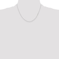 Sterling Silver D/C 1.75mm 3 Short Plus 1 Long Cable Link Chain