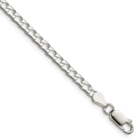 Sterling Silver 3.25mm D/C Square Curb Chain