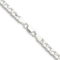 Sterling Silver 5mm D/C Square Curb Chain