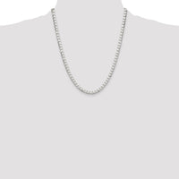 Sterling Silver 5mm D/C Square Curb Chain