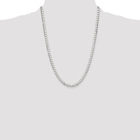 Sterling Silver 5mm D/C Square Curb Chain