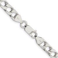 Sterling Silver 6.25mm D/C Square Curb Chain