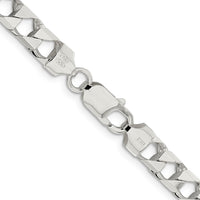 Sterling Silver 7.2mm D/C Square Curb Chain