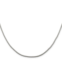 Sterling Silver 1.25mm Diamond-cut Round Franco Chain