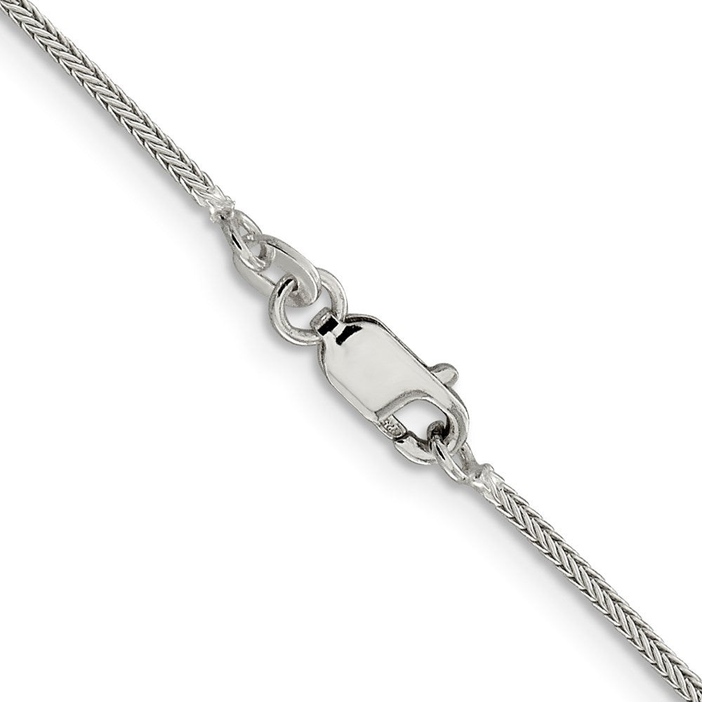 Sterling Silver 1.25mm Diamond-cut Round Franco Chain