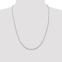 Sterling Silver 1.25mm Diamond-cut Round Franco Chain
