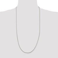 Sterling Silver 1.25mm Diamond-cut Round Franco Chain