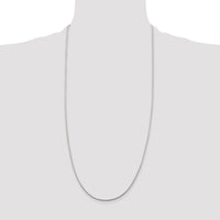 Sterling Silver 1.45mm Diamond-cut Round Franco Chain