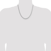Sterling Silver 3.4mm Diamond-cut Round Franco Chain