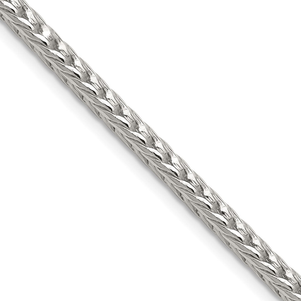 Sterling Silver 3.4mm Diamond-cut Round Franco Chain