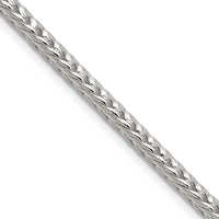 Sterling Silver 3.4mm Diamond-cut Round Franco Chain