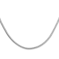 Sterling Silver 3.8mm Diamond-cut Round Franco Chain