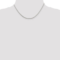 Sterling Silver 2mm Diamond-cut Snake Chain