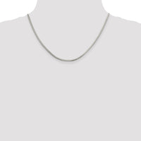 Sterling Silver 2.5mm Diamond-cut Snake Chain