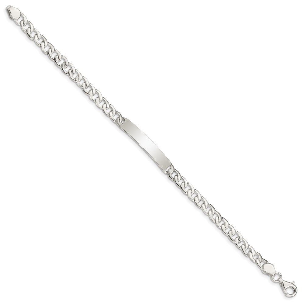Sterling Silver Baby ID Curb Link Bracelet