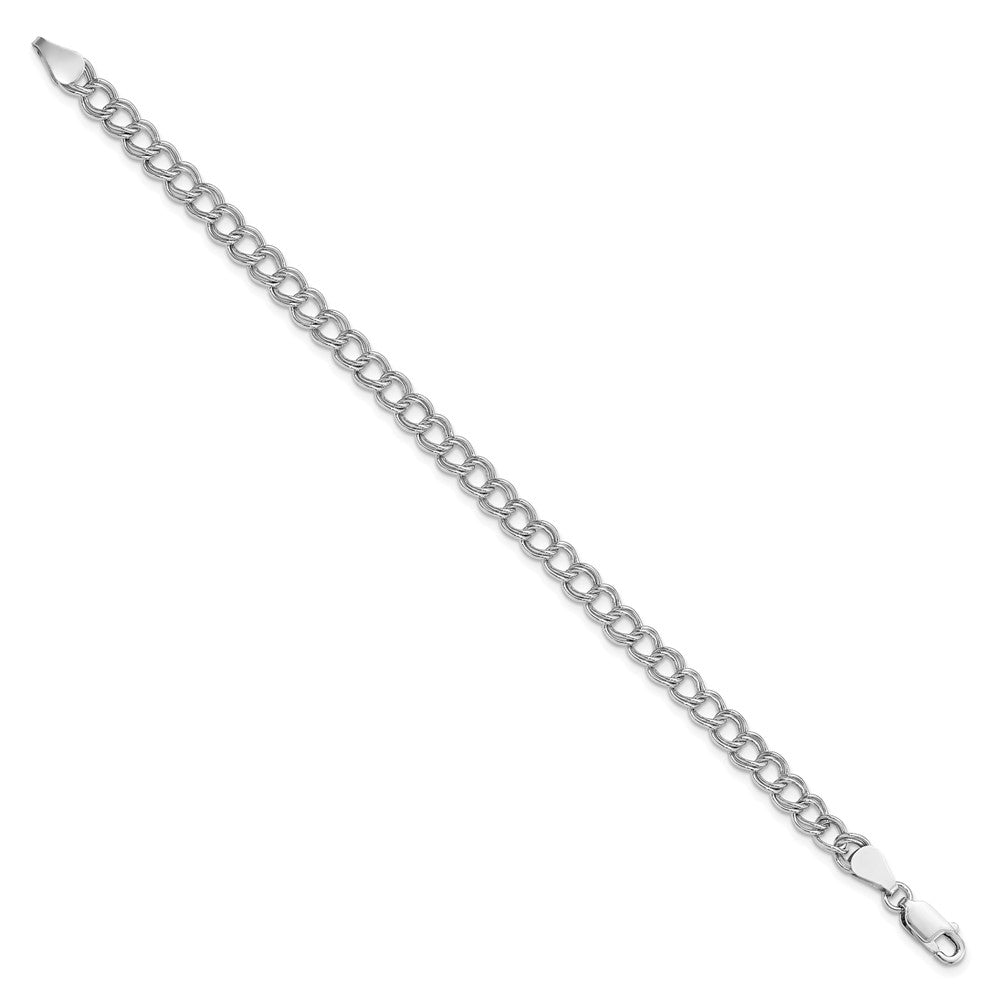 Sterling Silver Amore La Vita Rhodium-pl Polished 8 inch Charm Bracelet