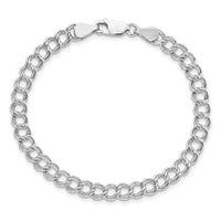 Sterling Silver Amore La Vita Rhodium-pl Polished 8 inch Charm Bracelet