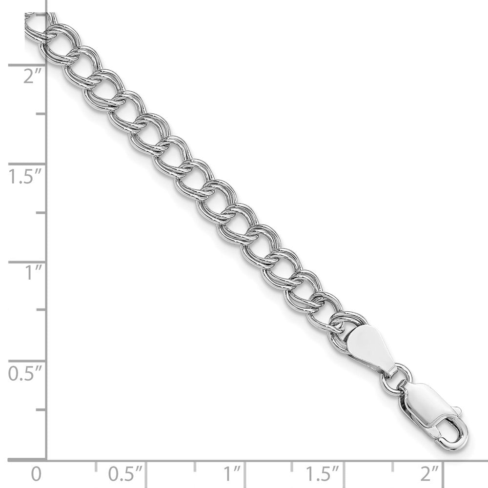 Sterling Silver Amore La Vita Rhodium-pl Polished 8 inch Charm Bracelet