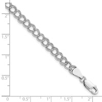 Sterling Silver Amore La Vita Rhodium-pl Polished 7 inch Charm Bracelet