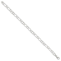 Sterling Silver Fancy Link Anklet