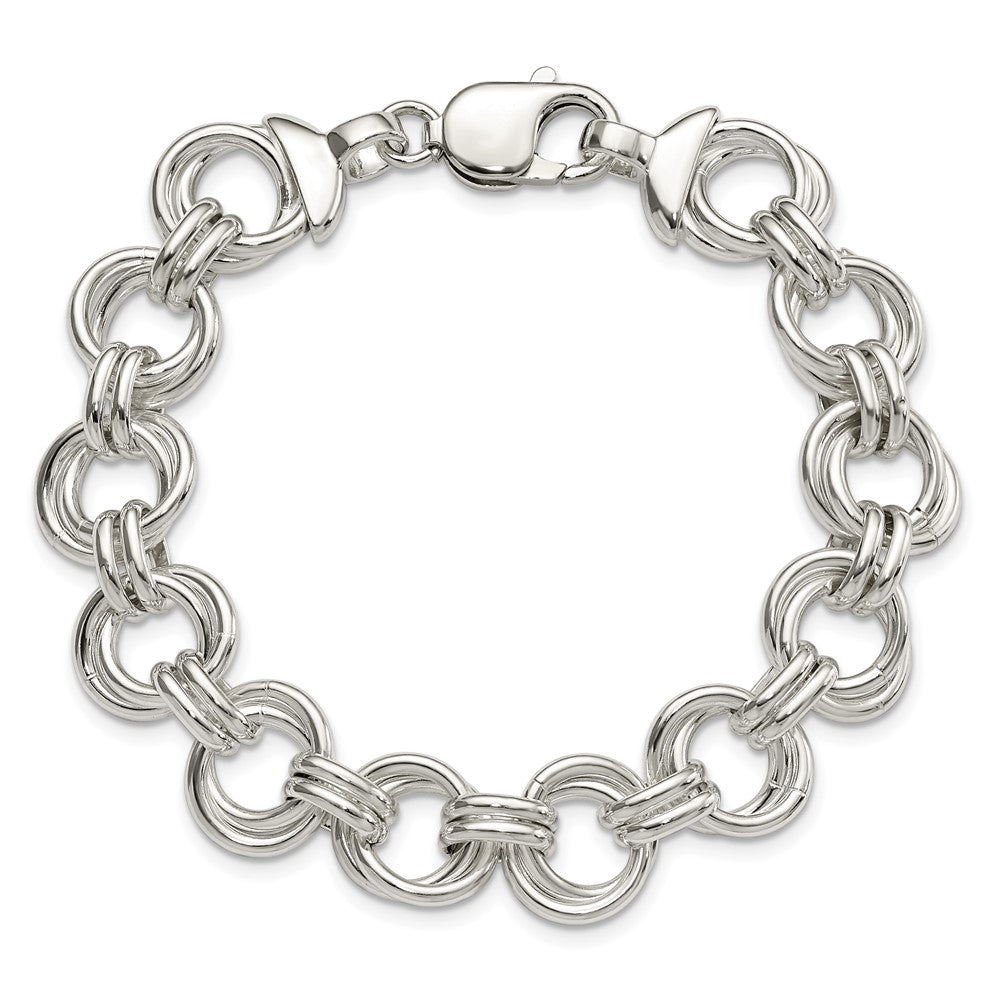 Sterling Silver Fancy Link Bracelet